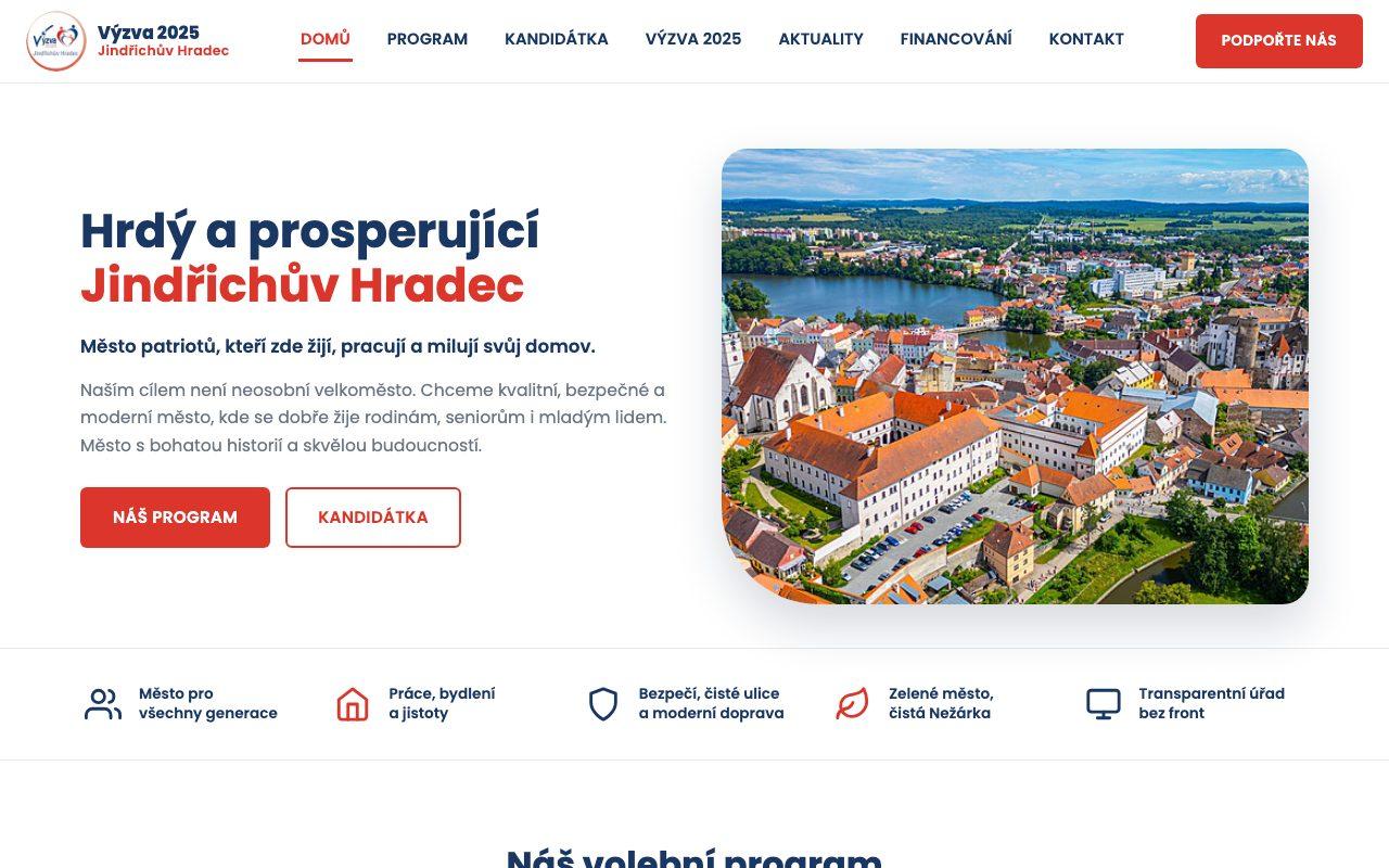 Náhled webu Výzva pro Hradec